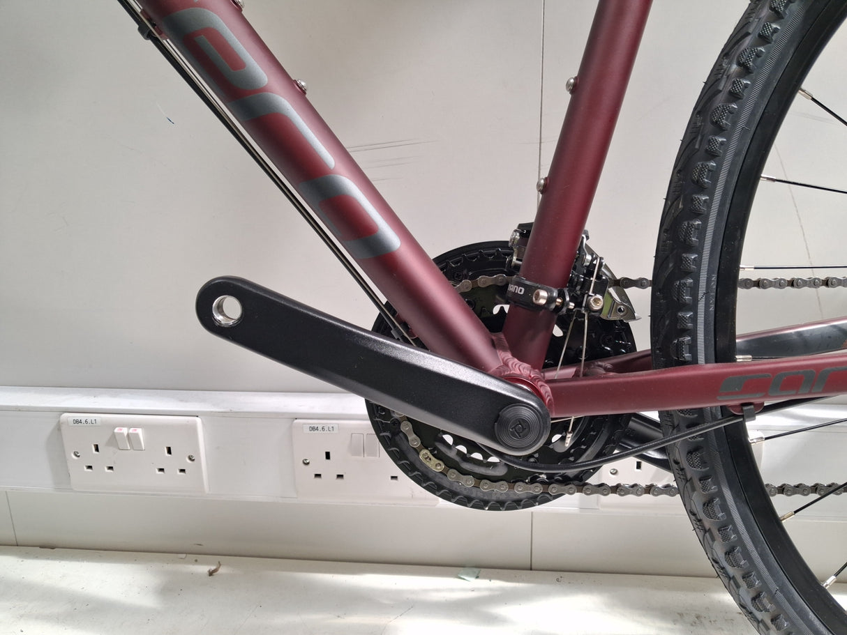 Carrera Crossfire 2 Mens 700c 24 Speed Hybrid Bike - Red - Medium 19''