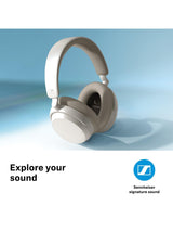 Sennheiser Accentum Wireless Bluetooth OverEar ANC Headphones with Mic White