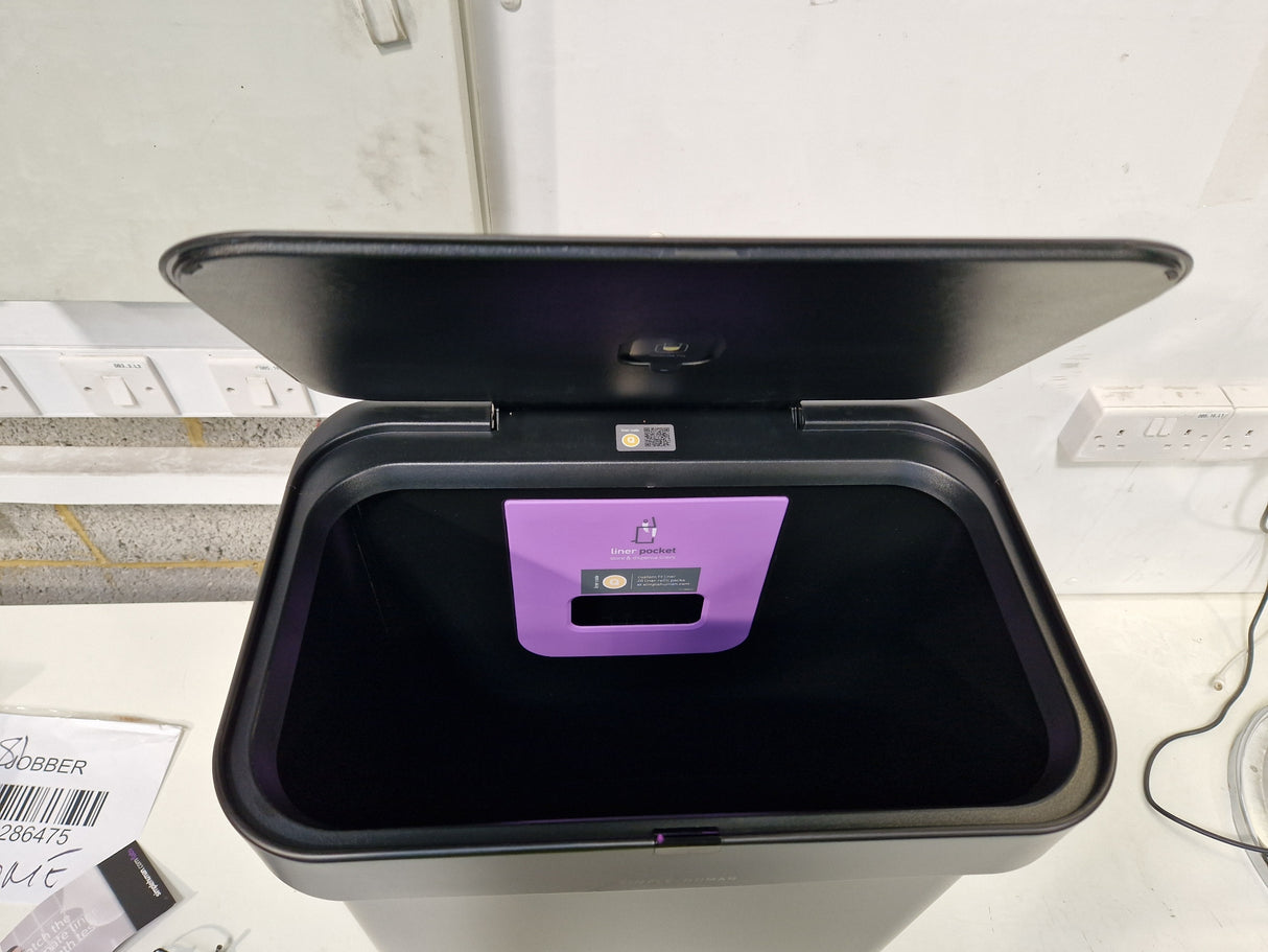 Simplehuman Rectangular 58L Voice and Motion Sensor Kitchen Bin - Black
