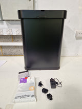 Simplehuman Rectangular 58L Voice and Motion Sensor Kitchen Bin - Black