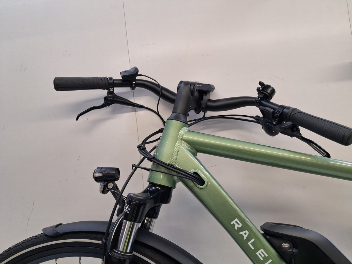 Raleigh Felix+ Crossbar Disc Brakes Hybrid E--Bike - Green - Medium 19''