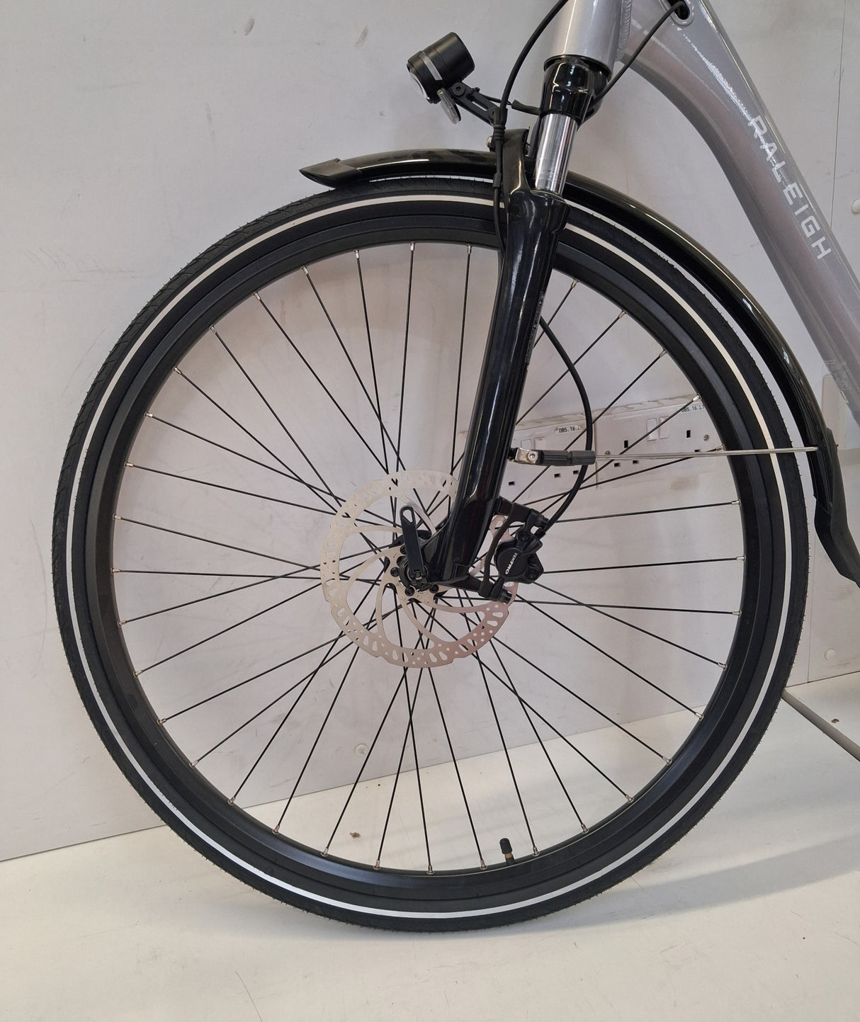 Raleigh Felix+ Low Step-Through Leisure City Hybrid E--Bike ~ Grey ~ 46cm