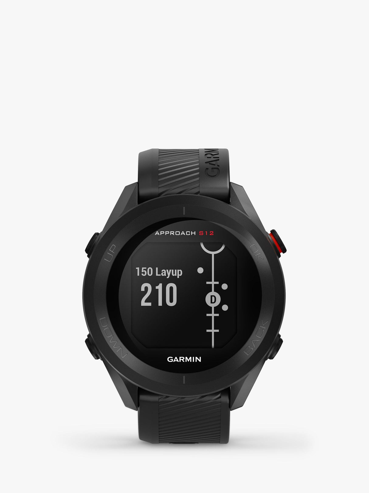 Garmin Approach S12 010-02472-10 Rechargeable Golf Watch with GPS - Black