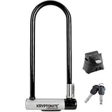 Kryptonite Kryptolok Long Shackle U-Lock with Flexframe Bracket - Silver