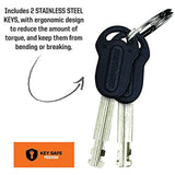 Kryptonite Kryptolok Long Shackle U-Lock with Flexframe Bracket - Silver