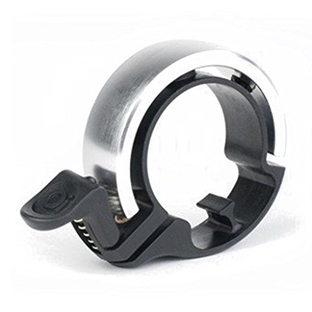 Knog Oi Classic Strong Loud - Large 23.8 - 31mm Bike Bell - Silver/Black