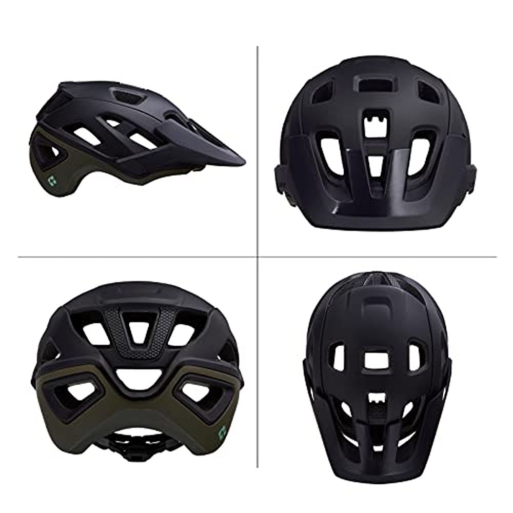 Lazer Jackal KinetiCore MTB Cycling Helmet - Matt Blue/Green - Large 58-61cm