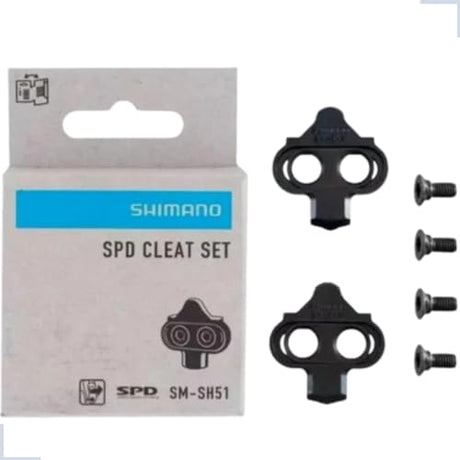 Shimano Bike Parts SM-SH51 Single Release MTB SPD 2-Bolt Cleats - Black