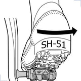 Shimano Bike Parts SM-SH51 Single Release MTB SPD 2-Bolt Cleats - Black