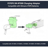 Shimano STEPS SM-BTE80 Bike Charging Adapter for BT-E8030/E8035 - Black