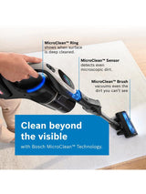 Bosch Unlimited 10 Cordless Vacuum Cleaner MicroClean Technology - Griege