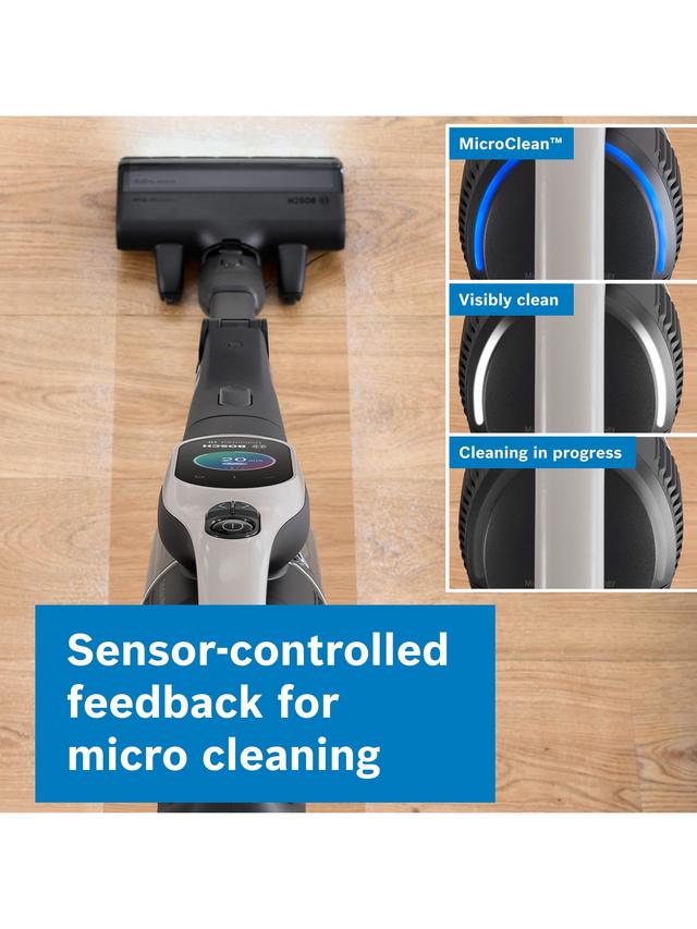 Bosch Unlimited 10 Cordless Vacuum Cleaner MicroClean Technology - Griege