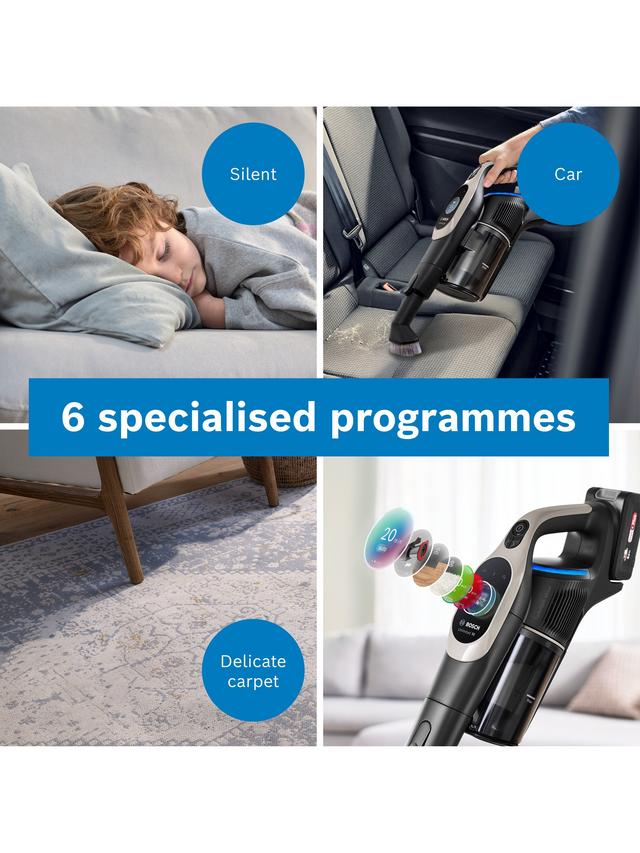 Bosch Unlimited 10 Cordless Vacuum Cleaner MicroClean Technology - Griege