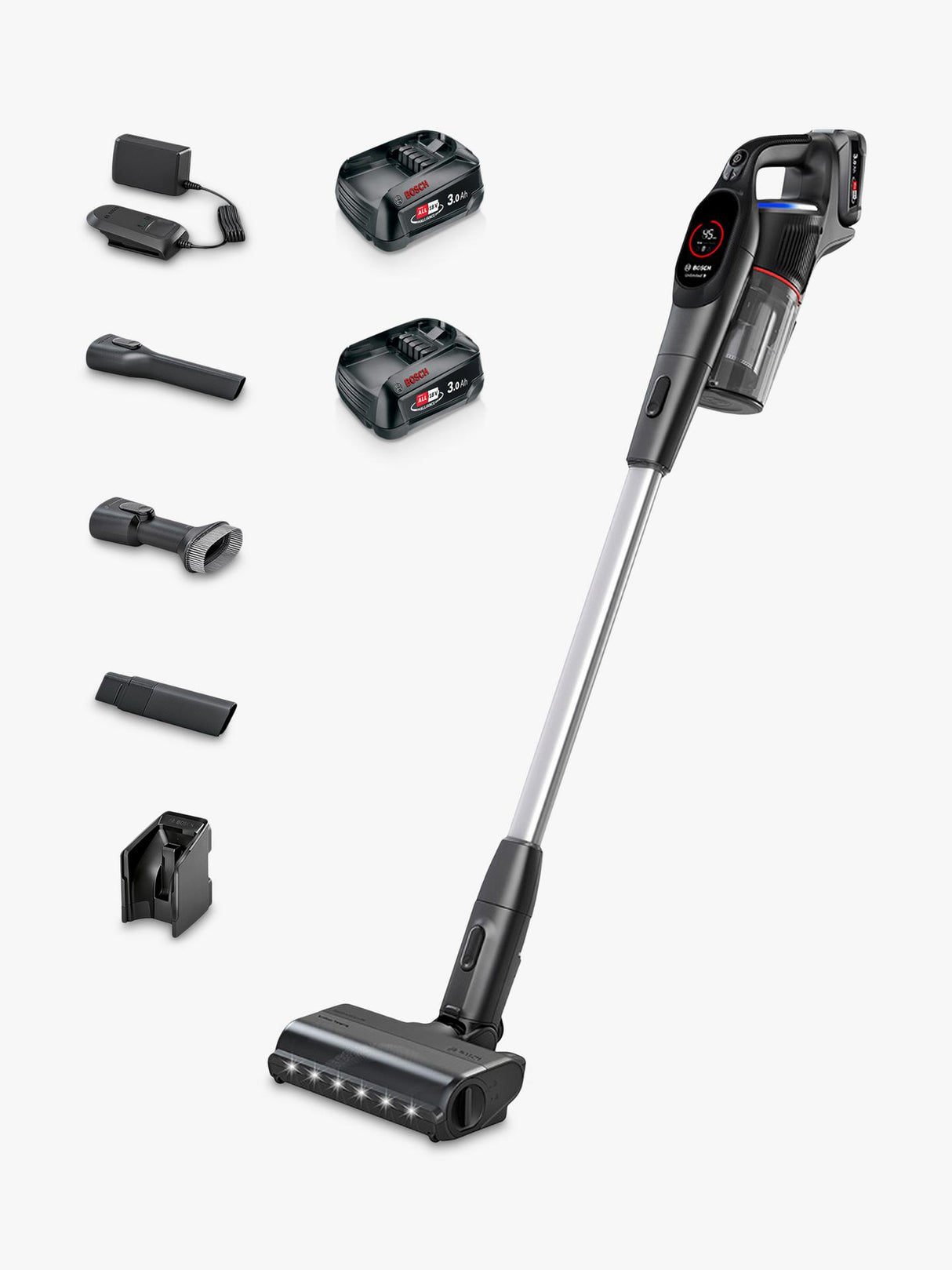Bosch Unlimited 9 Dual Battery Cordless MicroClean Vacuum Cleaner BCS932BGB