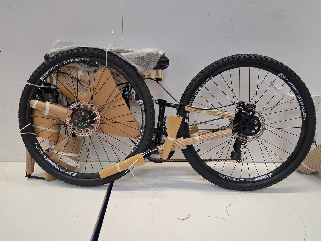 Boss Stealth Mens Full Suspension 21 Speed Mountain Bike - Black - Medium