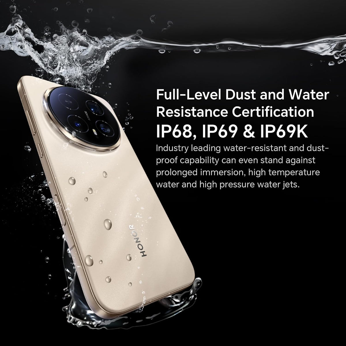 HONOR Magic8 Pro 512GB 12GB 5G DualSIM+eSIM Unlocked Smartphone Sunrise Gold