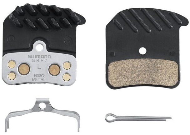 Shimano H03C-MF Disc Pads & Spring Metal Sintered Alloy/Stainless Back Black