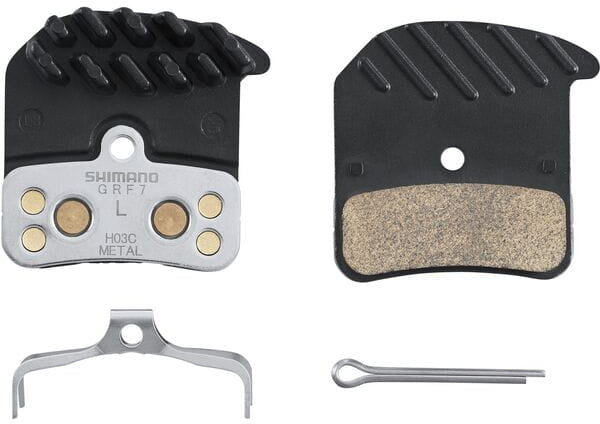 Shimano H03C-MF Disc Pads & Spring Metal Sintered Alloy/Stainless Back Black
