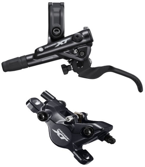 Shimano BR-M8100/BL-M8100 XT Bled Brake Lever/Post Mount Calliper Rear Left