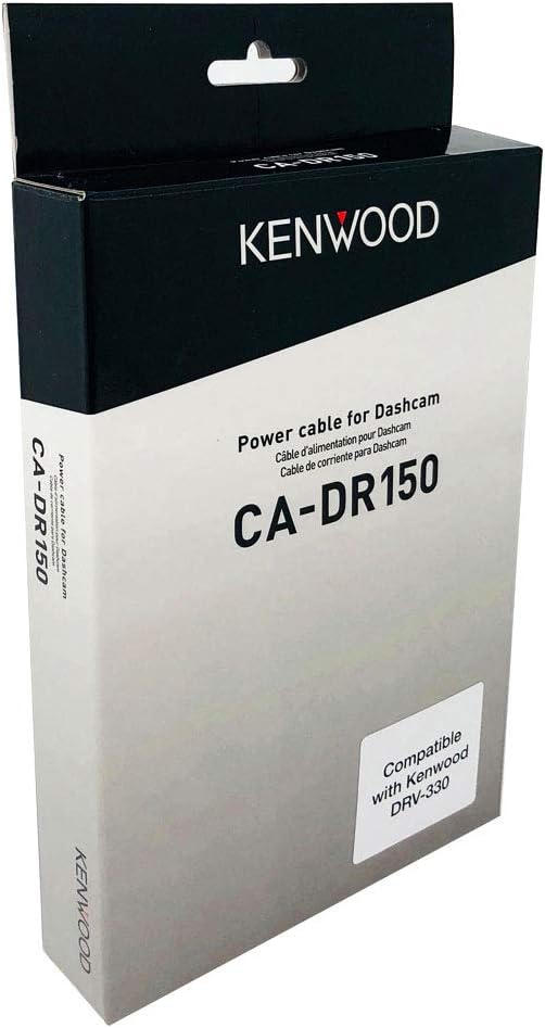 Kenwood CA-DR150 Hardwire Fitting Kit Power Cable DRV-330 Dash Cam - Black