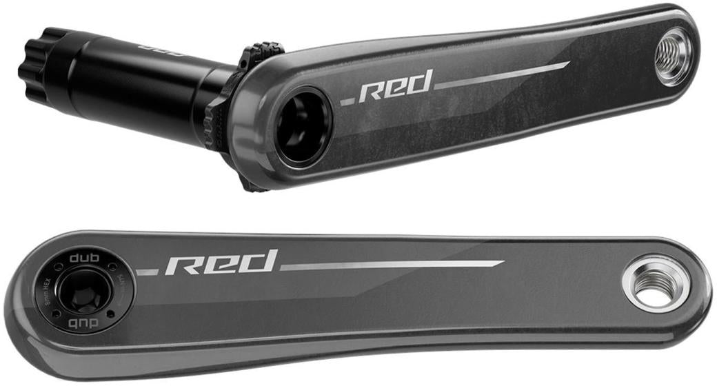 SRAM Red E1 DUB Crank Arm 165mm Carbon Road Bike Left Right No Rings - Black