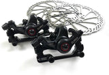 Clarks CMD-23 MTB Hybrid Front & Rear Disc Brake Set 160mm Rotors - Black