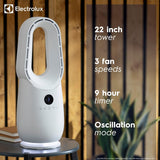 Electrolux AirGlide COL1726 Compact Bladeless Freestanding Desktop Fan White