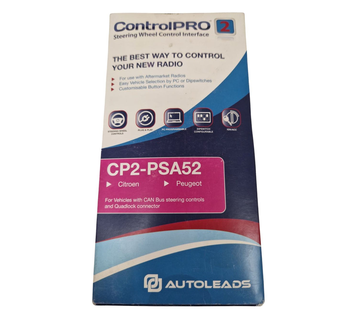 Autoleads CP2-PSA52 CAN Bus Steering Wheel Interface For Peugeot and Citroen