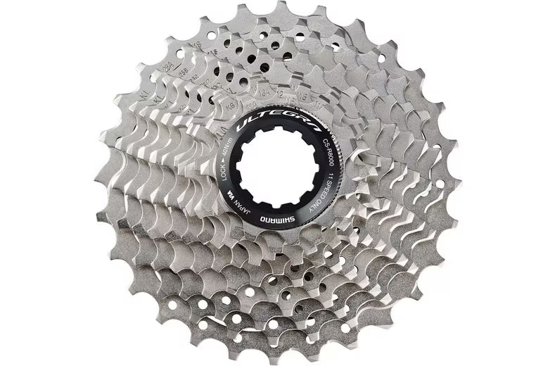 Shimano CS-R8000 Aluminium 11-28T Ultegra 11 Speed Bike Cassette - Silver