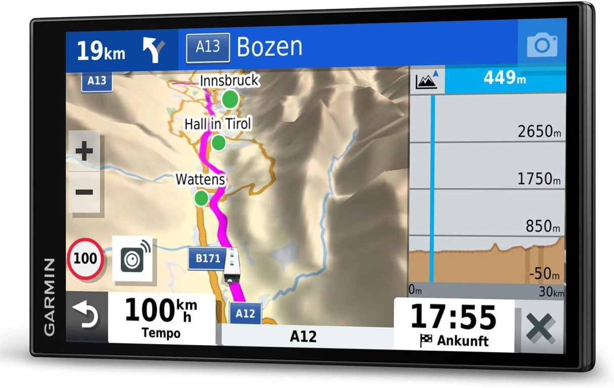 Garmin Camper 780 MT-S EU 6.95" GPS Car Traffic Sat Nav Full Europe - Black