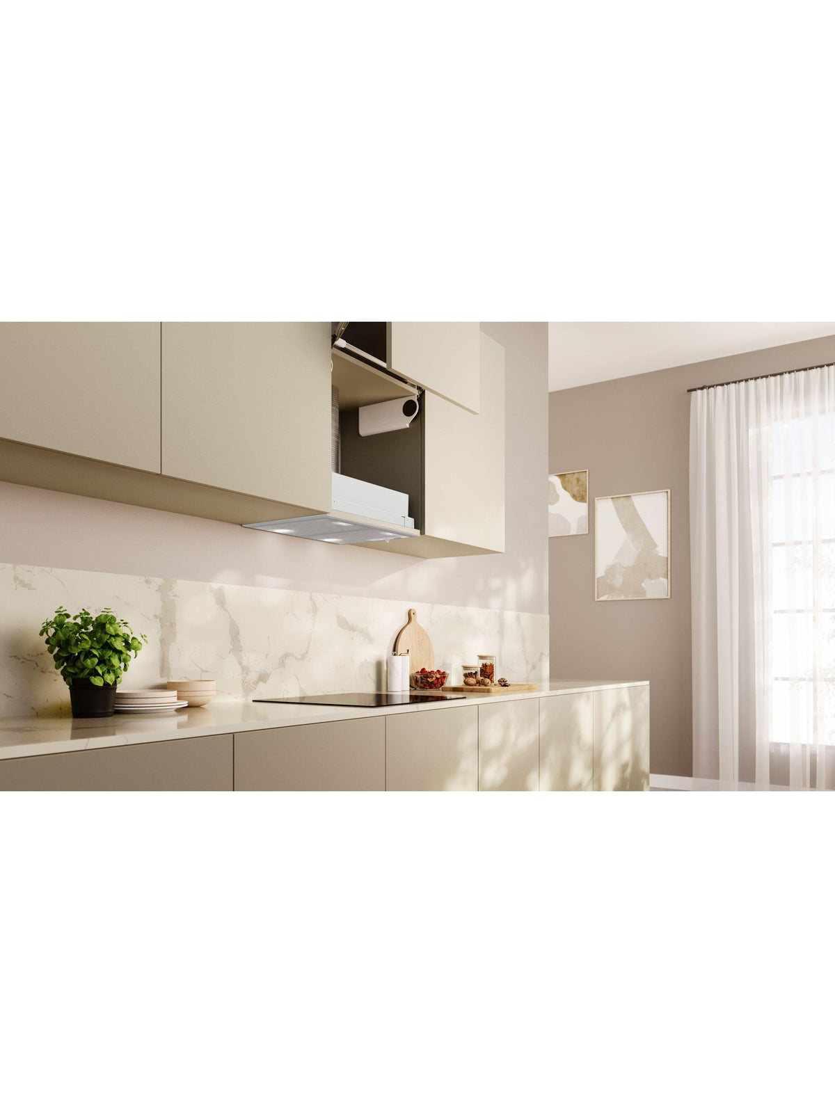 Neff N30 D5655X2GB 53cm LED Extractor 3-Speed Canopy Cooker Hood - Silver