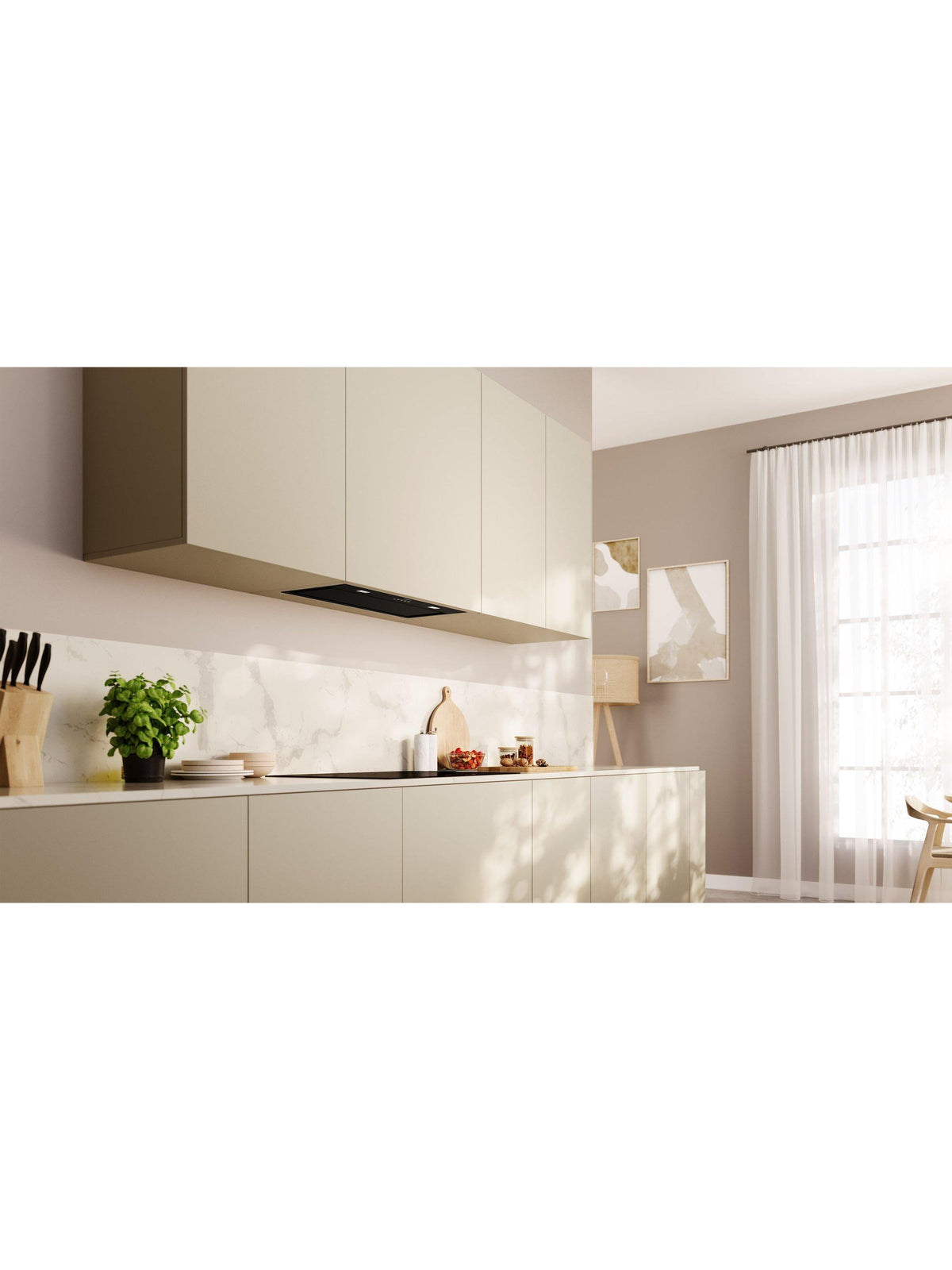Neff N70 D75NAC1S0B 70cm Canopy Cooker Hood 730m3/h LED Extraction - Black