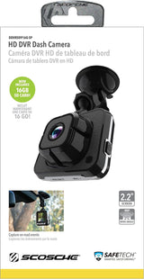 Scosche DDVRS0916G-SP 1080p Full HD Dash Cam 2.2in Screen 16GB Card - Black