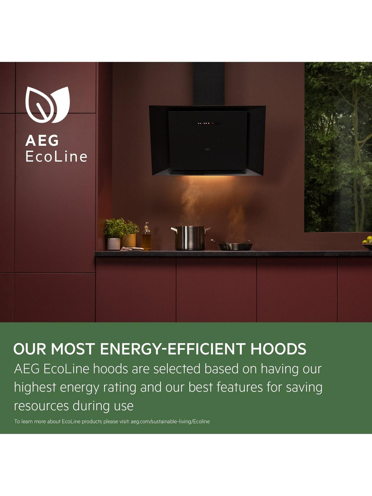 AEG DGE5861HB 62dB Kitchen Canopy Cooker Hood H33.1 x W77 x D30cm - Black