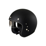 Duchinni D501 Internal Sun Visor Open Face Motorcycle Helmet Size M - Black