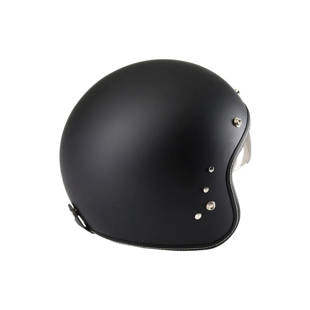 Duchinni D501 Internal Sun Visor Open Face Motorcycle Helmet Size M - Black