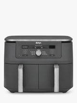 Ninja DZ400UK 9.5L Double Drawer 6-in-1 Cooking Functions Air Fryer - Grey