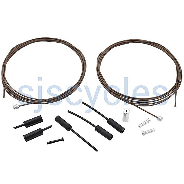 Shimano Dura Ace 9000 Road Gear Cable Set w/Polymer Coated Inner - Black