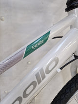 Apollo Excelle 18-Speed V-Brake Womens Hybrid Bike - Small - White/Green