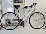 Apollo Excelle 18-Speed V-Brake Womens Hybrid Bike - Small - White/Green
