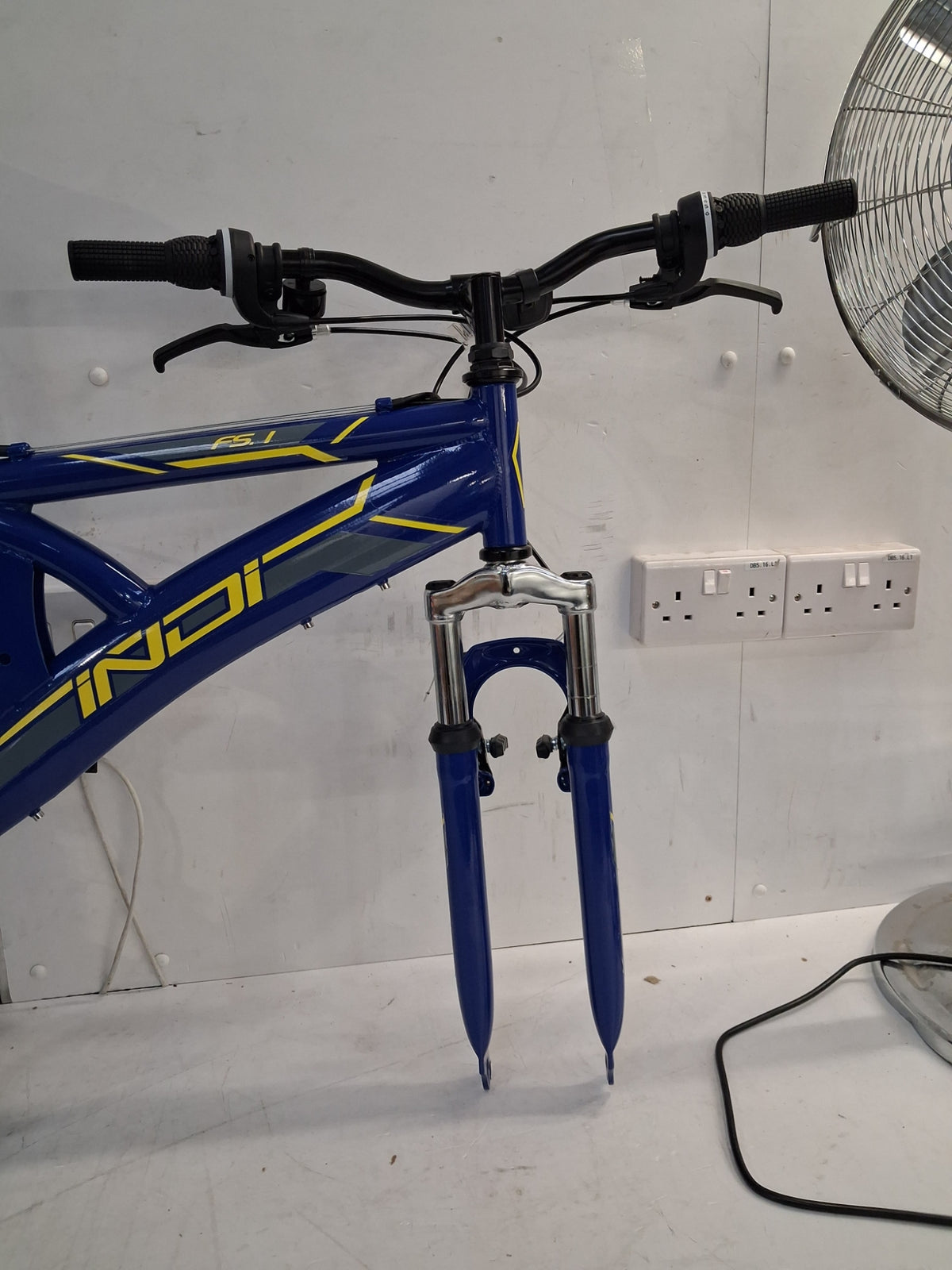 Indi FS 1 Mens MTB 18 Speed Full Suspension Mountain Bike - Blue - Medium 