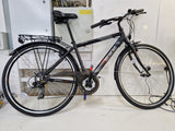 Apollo Belmont 7-Speed Men's Hybrid Bike 700c Wheels - Medium 18" Black