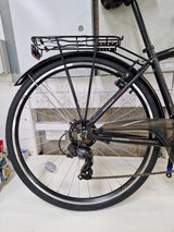 Apollo Belmont 7-Speed Men's Hybrid Bike 700c Wheels - Medium 18" Black