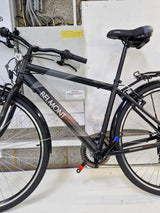 Apollo Belmont 7-Speed Men's Hybrid Bike 700c Wheels - Medium 18" Black