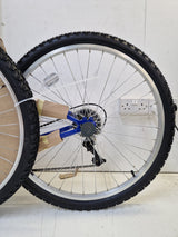 Indi FS 1 Mens MTB 18-Speed Full Suspension Mountain Bike - Blue Medium 18''