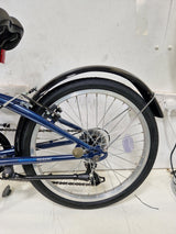 Apollo Transport Compact Folding 20" Wheels Steel Frame 6-Speed Bike - Navy