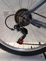 Apollo Jewel Womens 18-Speed Mountain Bike - Silver/Blue - Large 20'' Frame