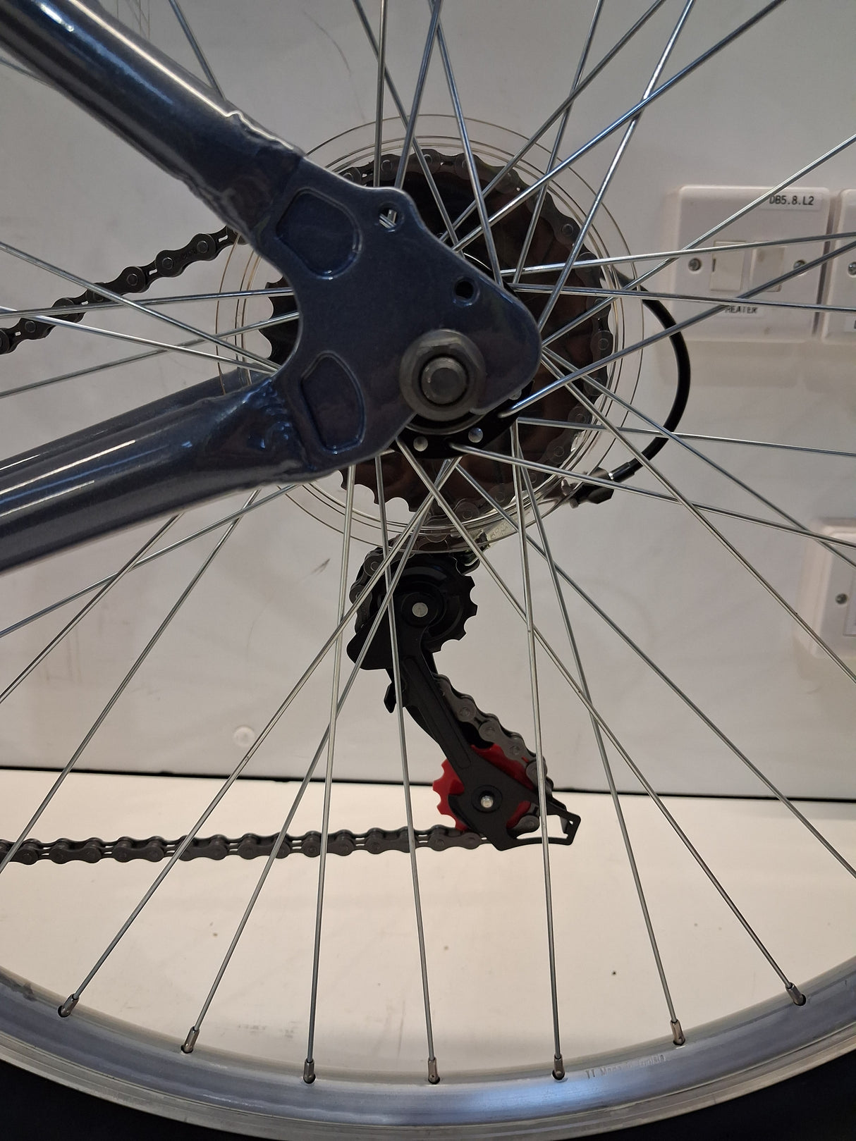 Apollo Jewel Womens 18-Speed Mountain Bike - Silver/Blue - Large 20'' Frame