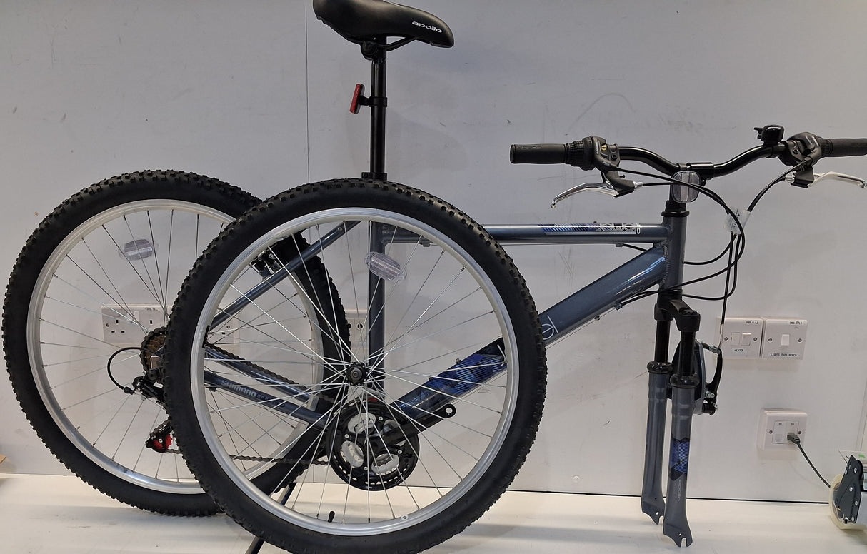 Apollo Jewel Womens 18-Speed Mountain Bike - Silver/Blue - Large 20'' Frame