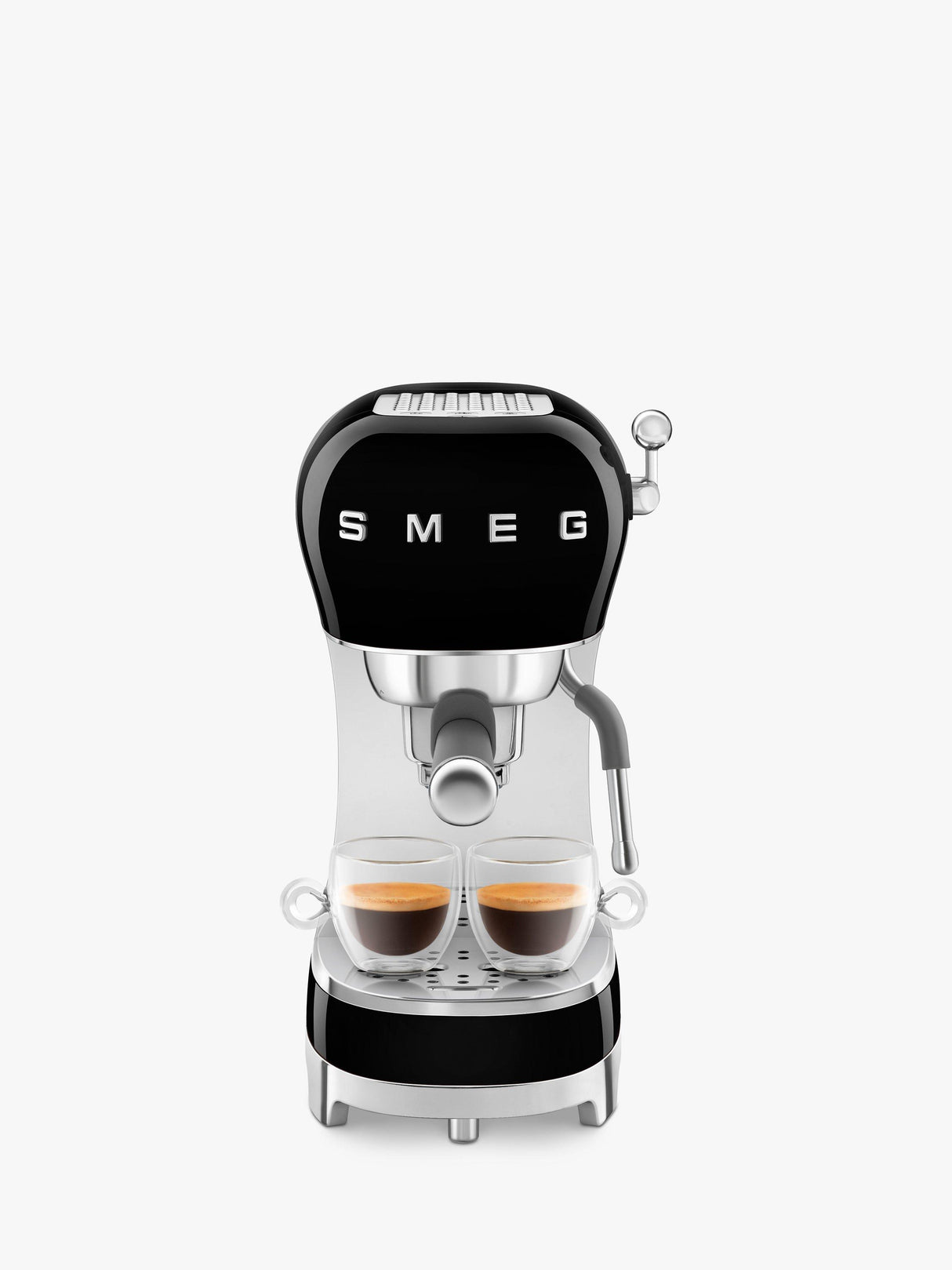 Smeg ECF02BLUK Ground Espresso Coffee Machine 1350W 15 Bar - Black/Grey